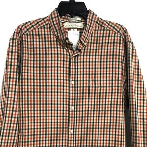 New H & M Check Button Down Shirt (L)